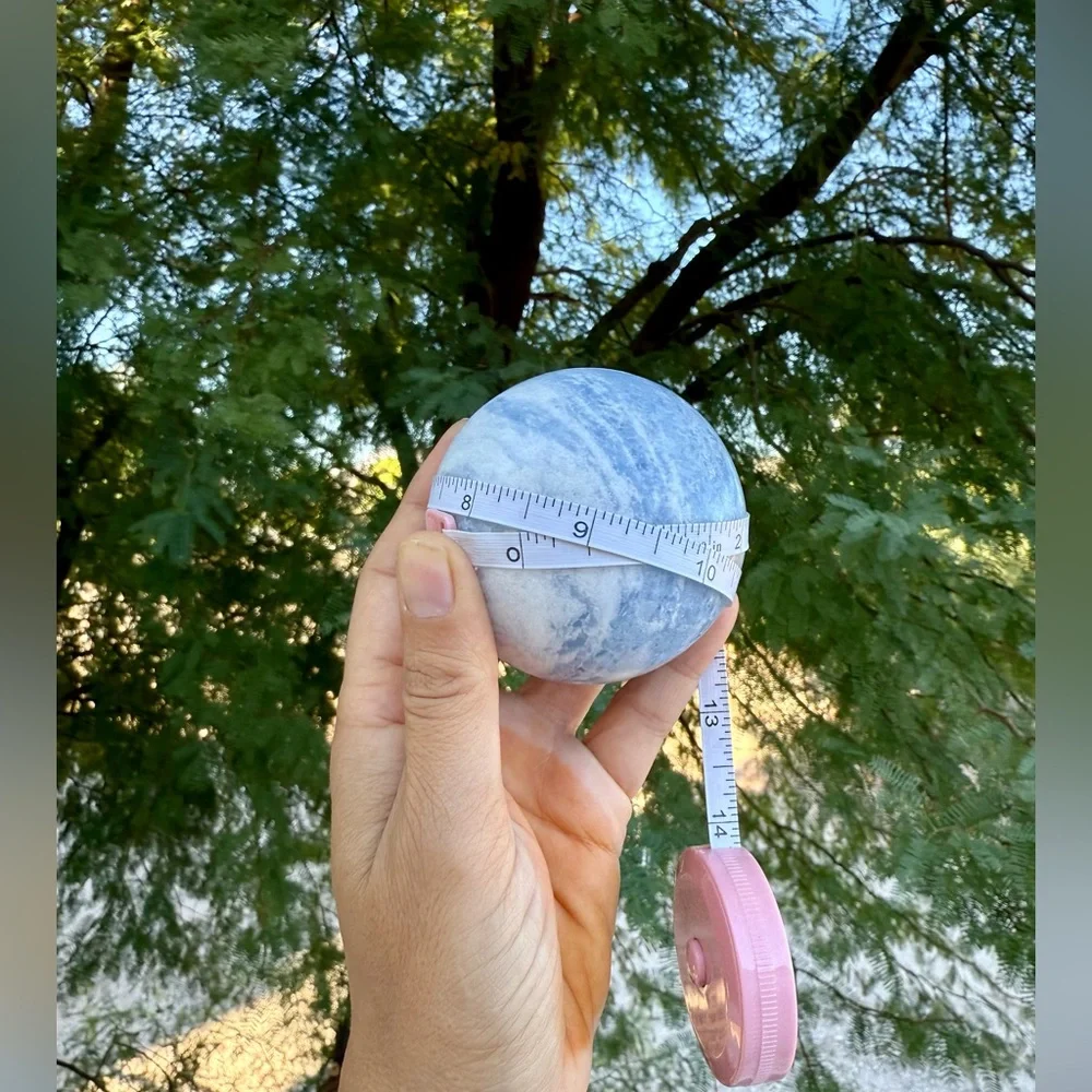 Blue Calcite Sphere - Picture 6 of 6